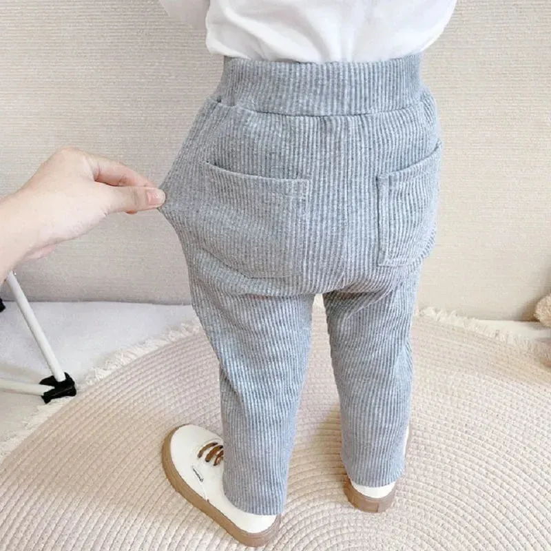 1 2 3 4 5 6 Years Baby Girls Boys Leggings Cotton Big PP Pants Spring Autumn Kids Pants High Waist Trousers Children's Pant