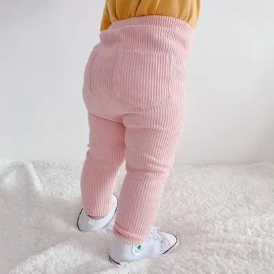 1 2 3 4 5 6 Years Baby Girls Boys Leggings Cotton Big PP Pants Spring Autumn Kids Pants High Waist Trousers Children's Pant