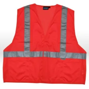 14519 ERB Safety Vest,Reflective,ANSI Class 2,L,Orange