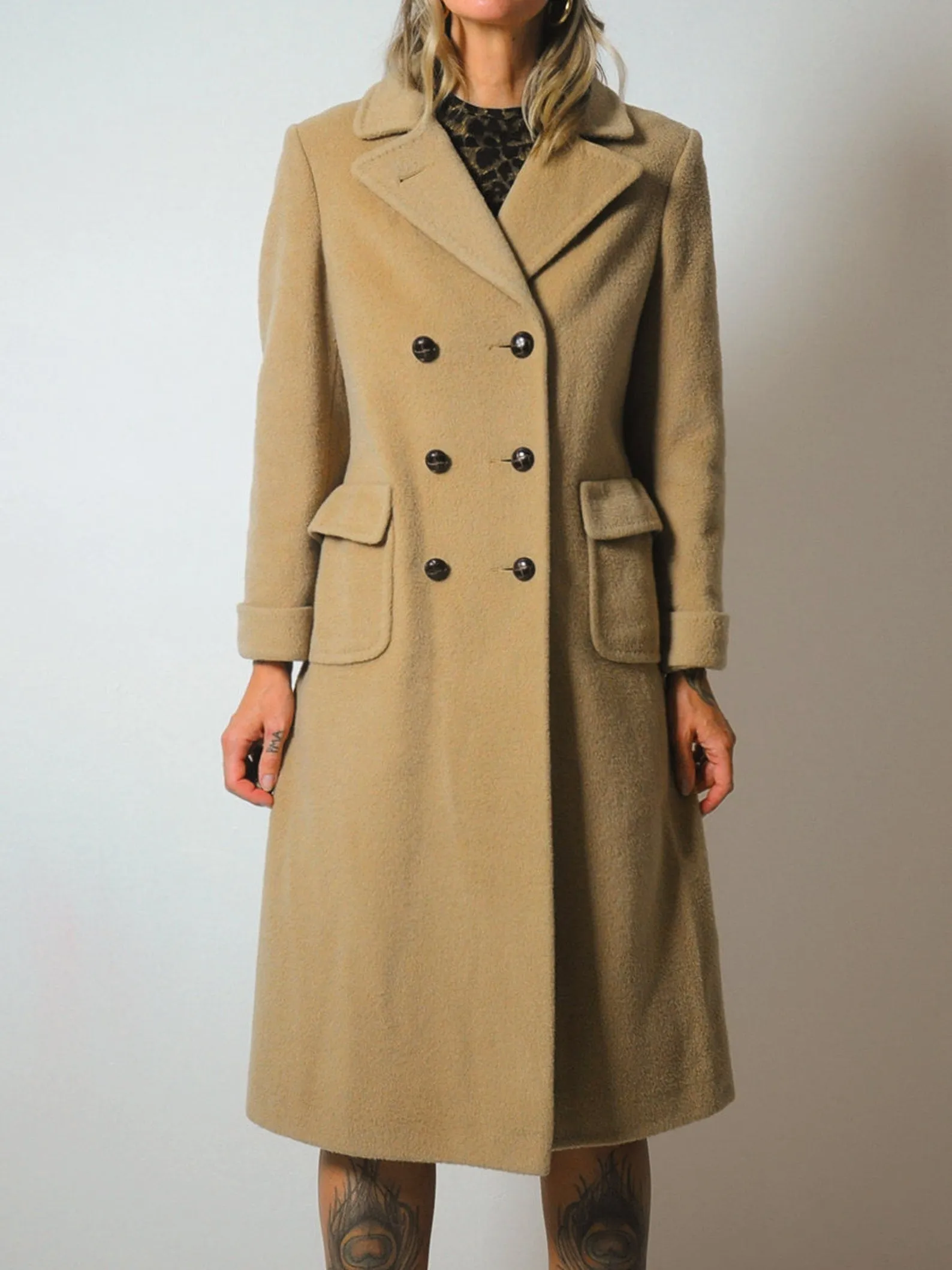 1960's Camel Wool Peacoat