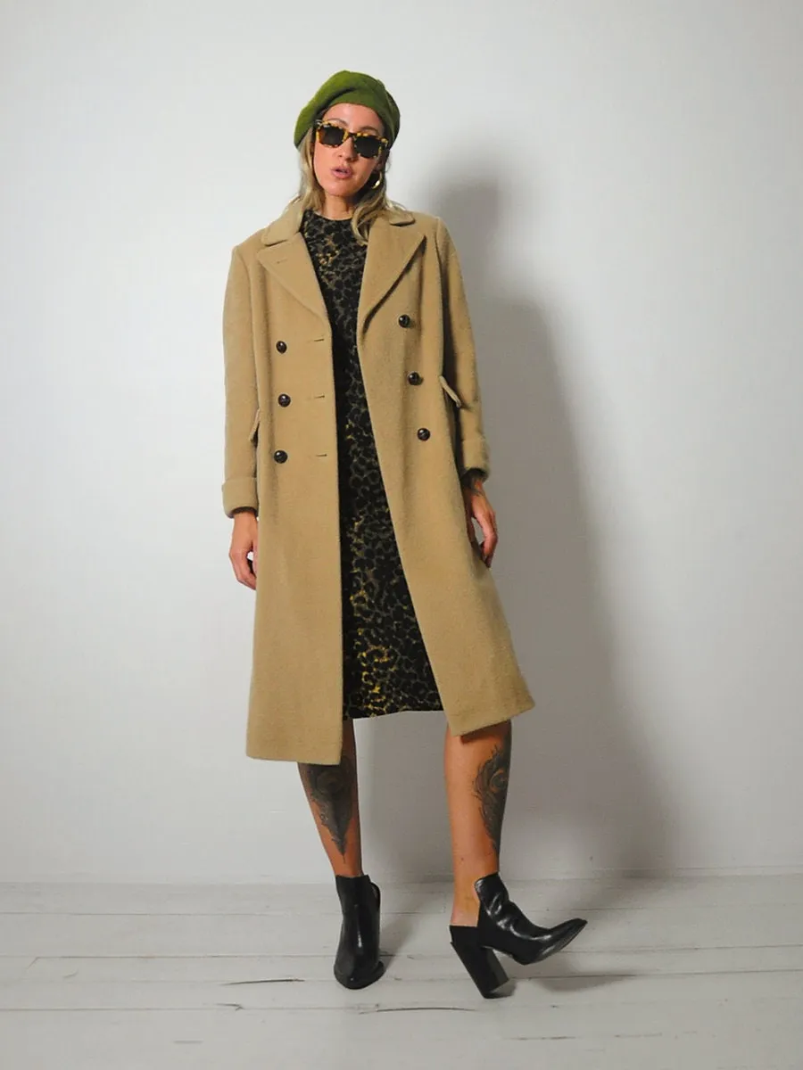 1960's Camel Wool Peacoat