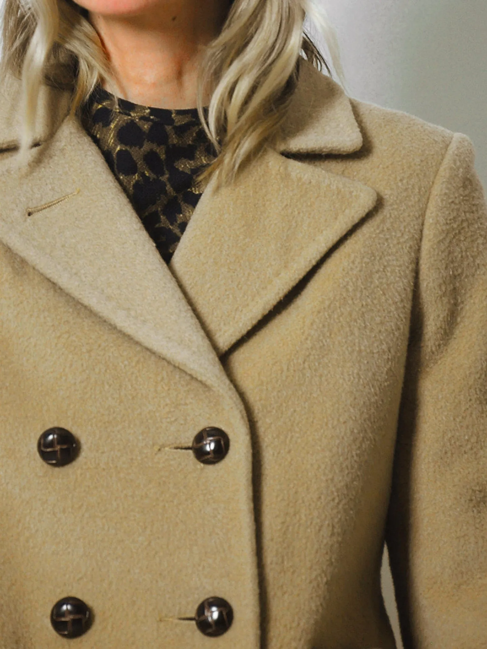 1960's Camel Wool Peacoat