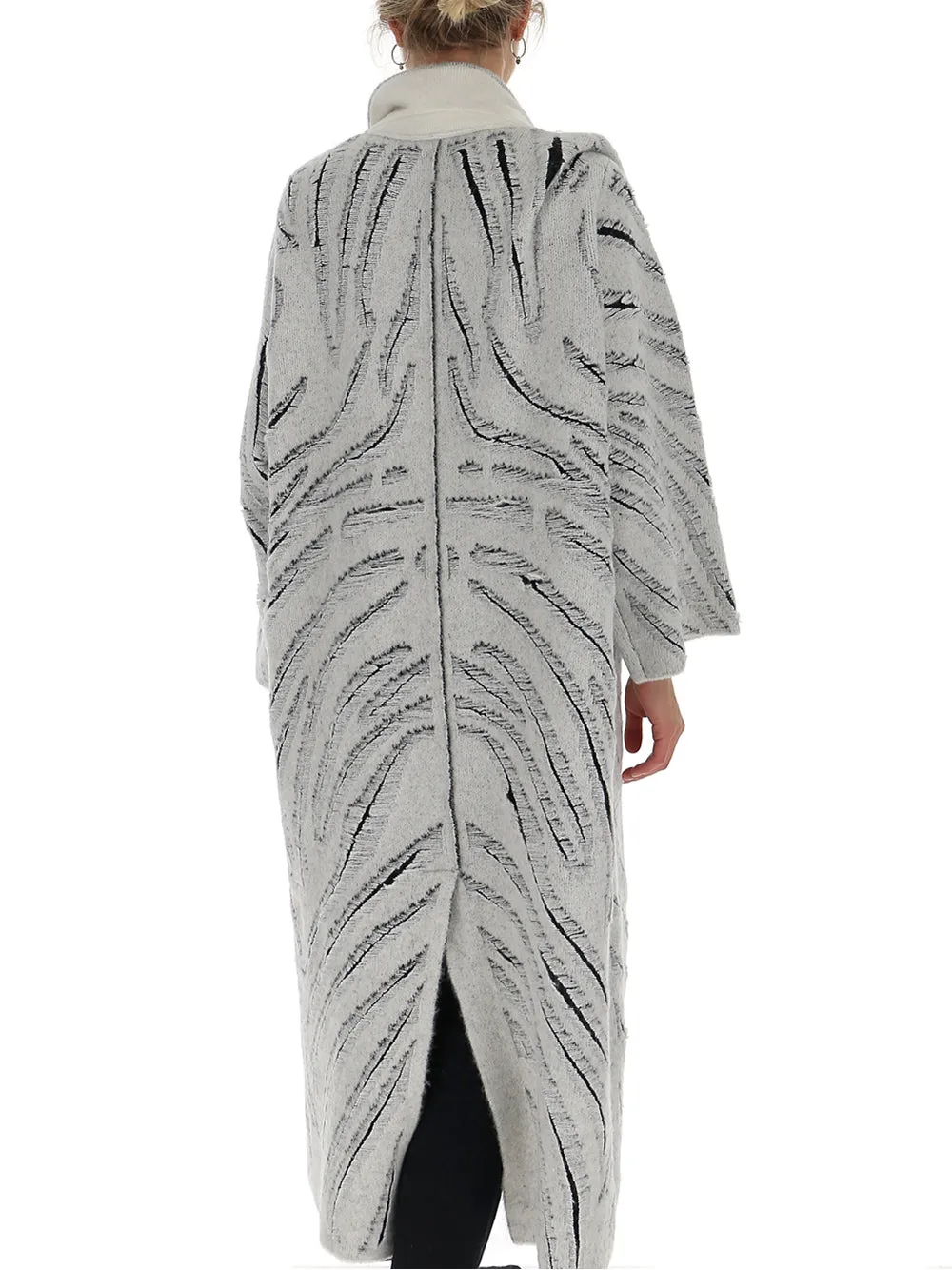 3.1 Phillip Lim Oversized Zebra Patterned Coat