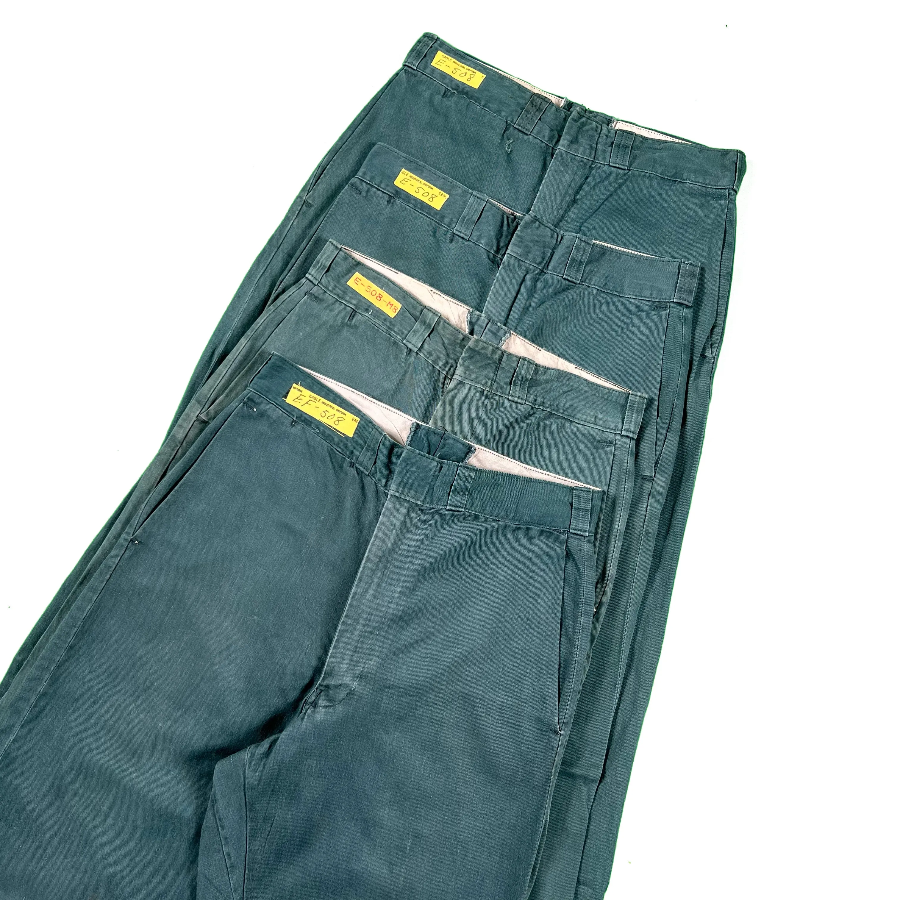 50s Green Cotton Work Chinos- (27x27.5,27x28,27x28.5)