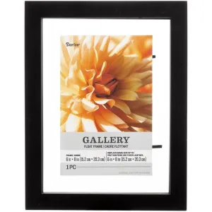 6 x 8 Float Picture Frame: Black, 7 x 9.02 inches