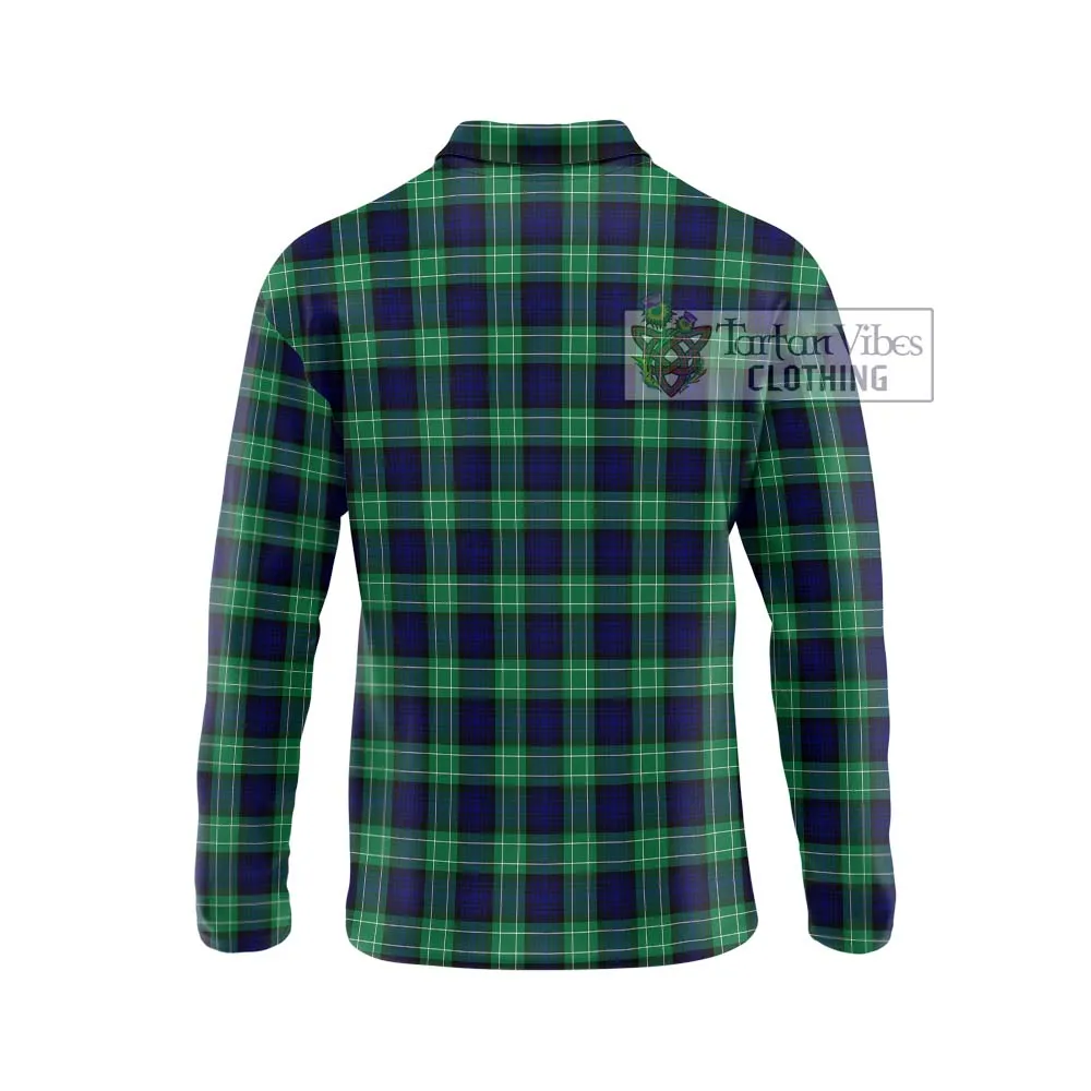 Abercrombie Tartan Long Sleeve Polo Shirt with Family Crest DNA In Me Style