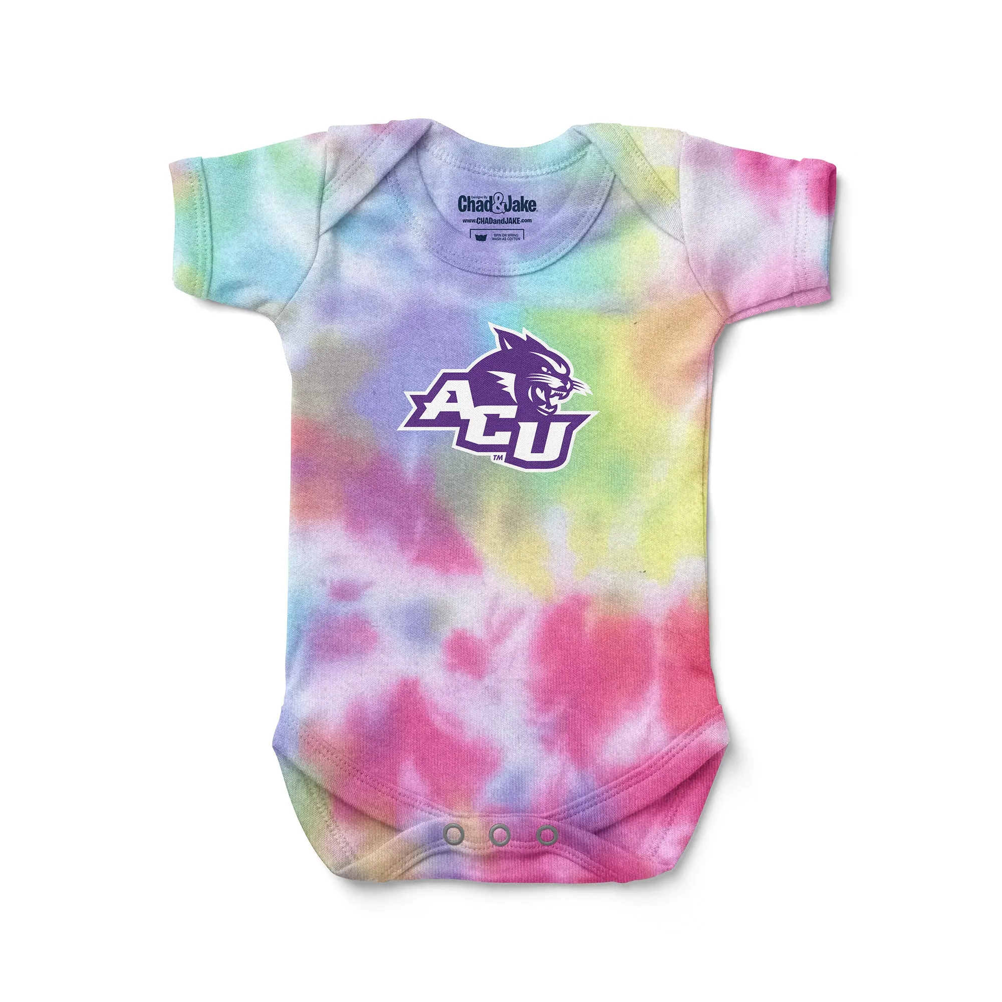 Abilene Christian University Wildcats Tie Dye Bodysuit