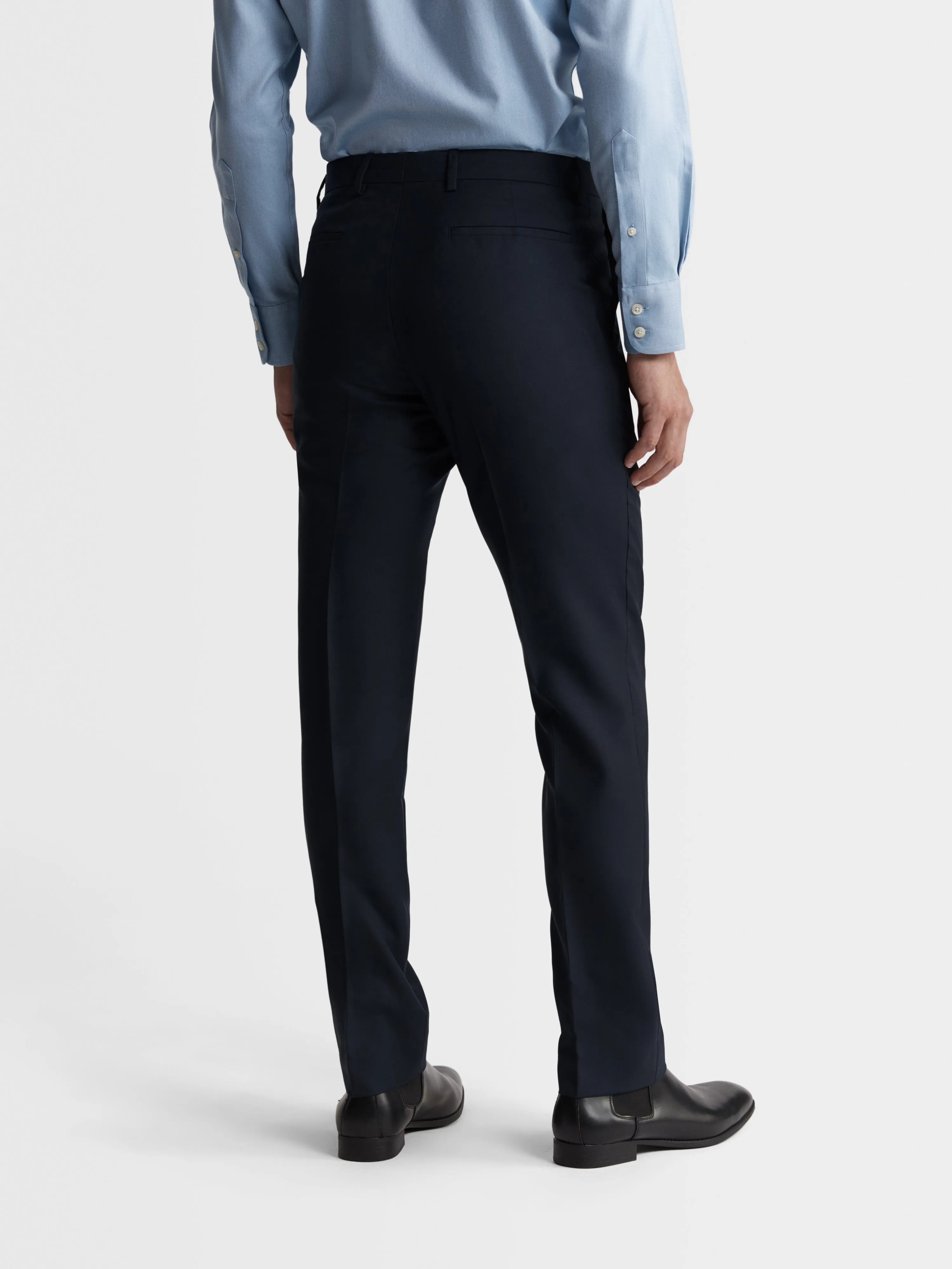 Aldgate Italian Luxury Slim Navy Suit Trouser