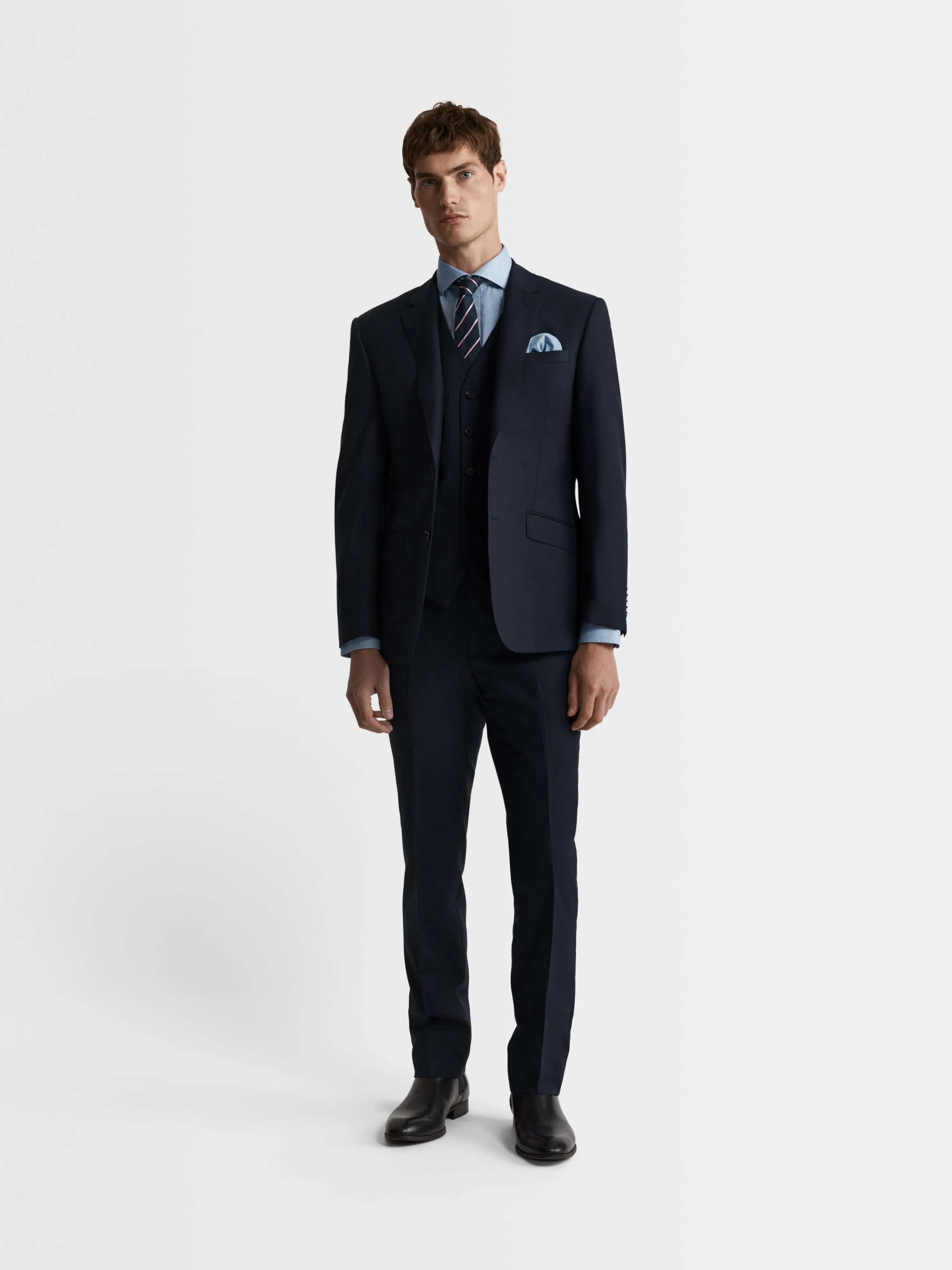 Aldgate Italian Luxury Slim Navy Suit Trouser