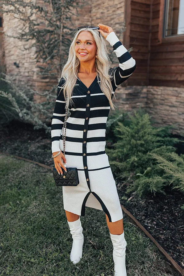 All The Hits Stripe Midi