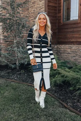 All The Hits Stripe Midi