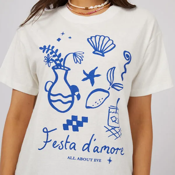 Amore Standard Tee - Vintage White