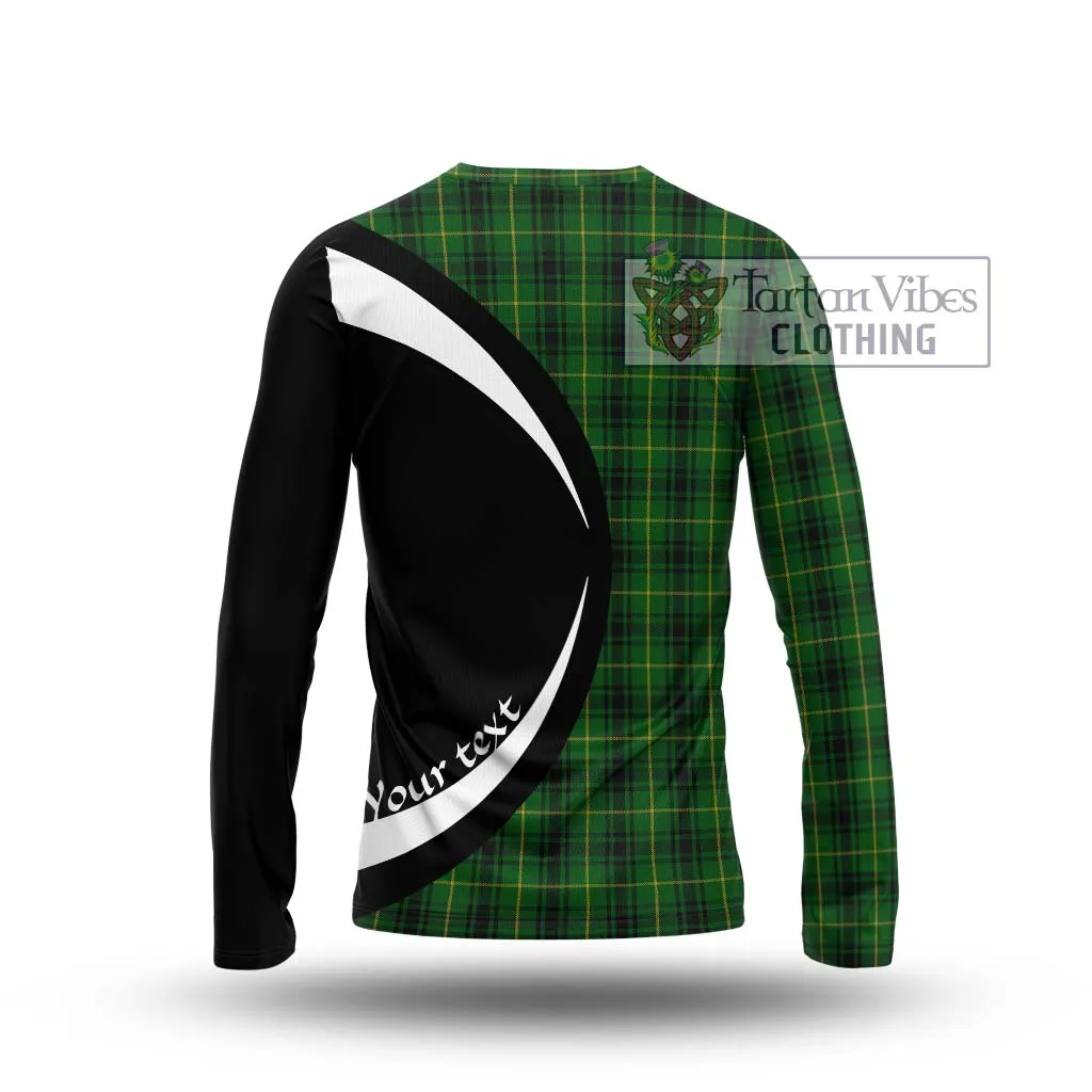 Arthur Tartan Long Sleeve T-Shirt with Family Crest Circle Style