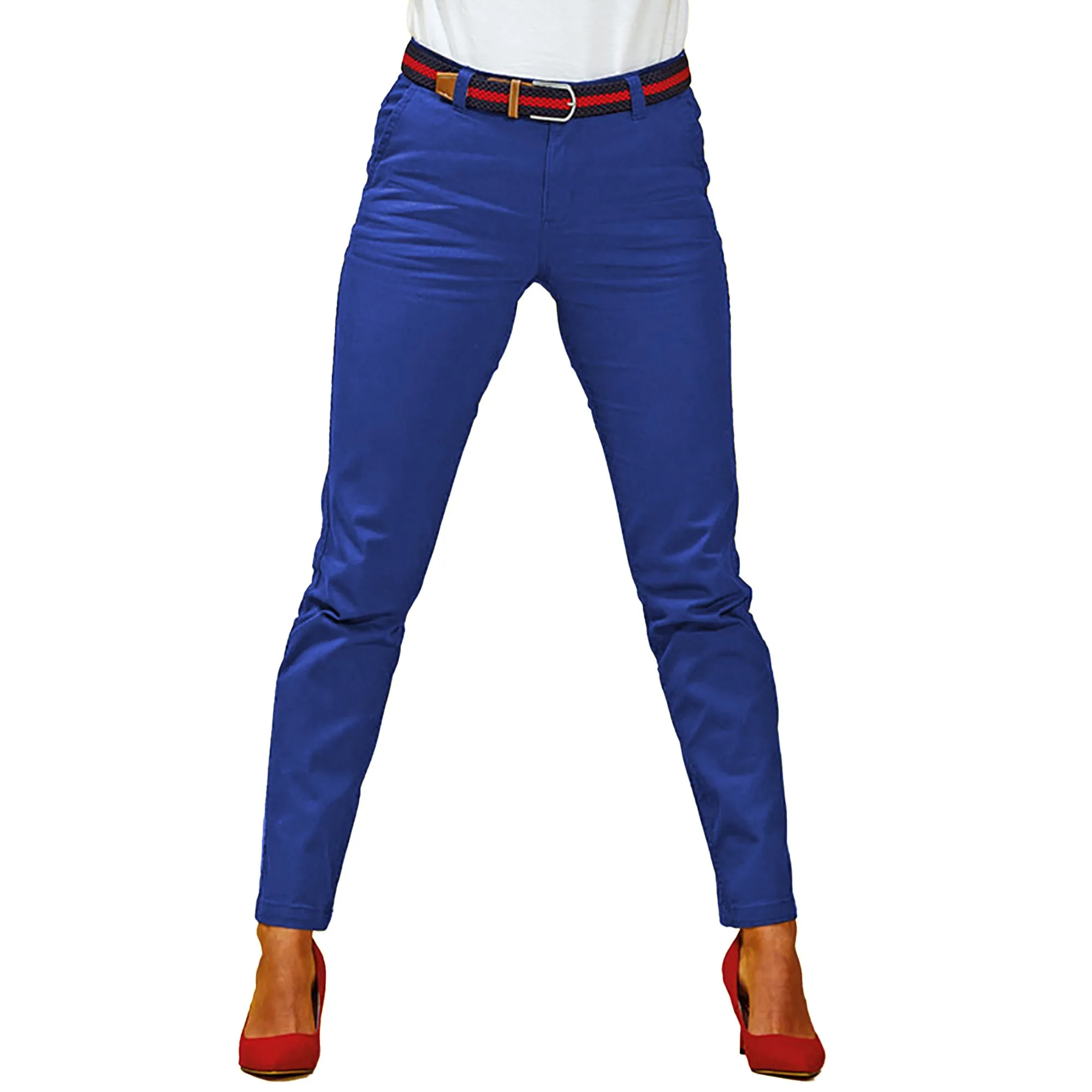 Asquith & Fox Womens/Ladies Casual Chino Trousers