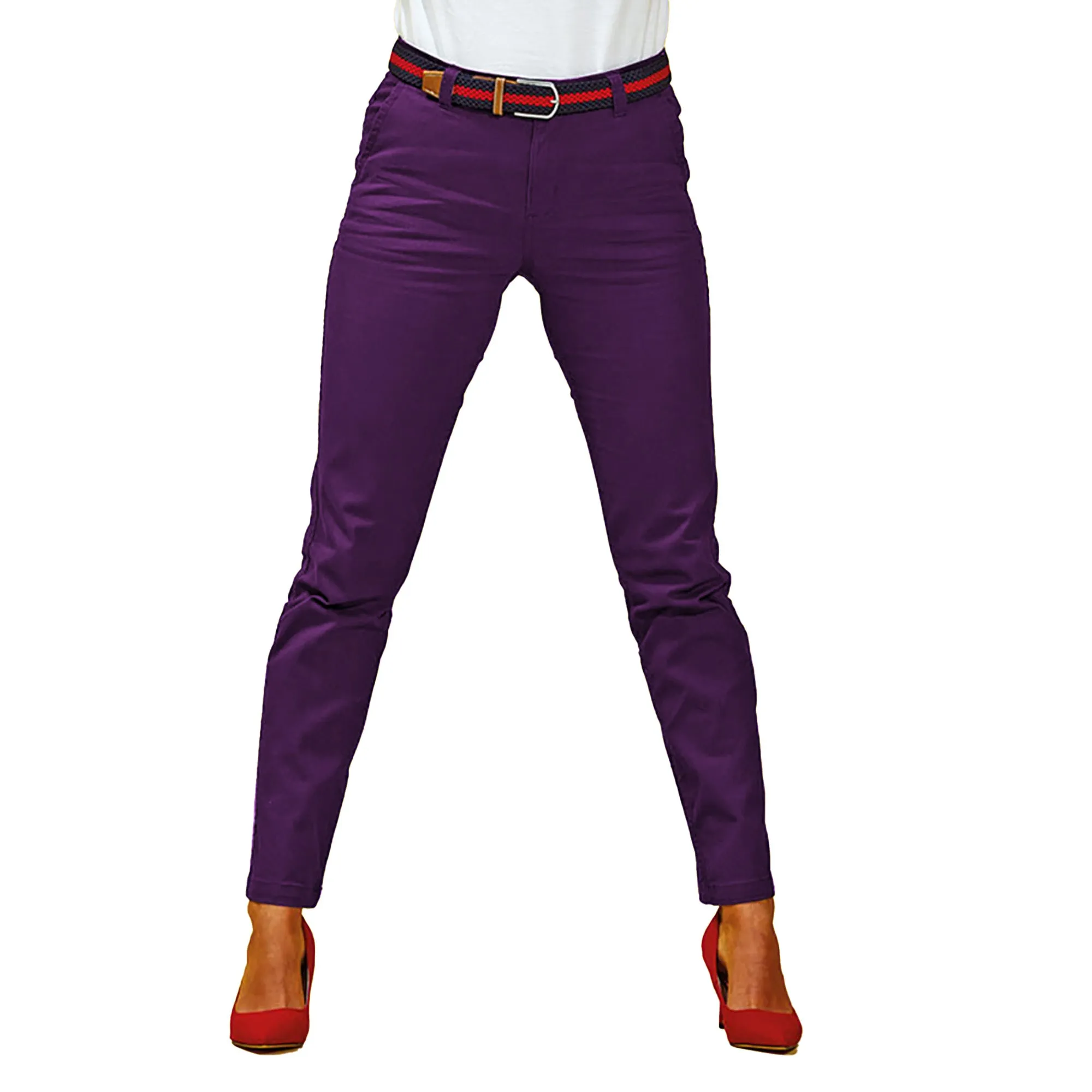 Asquith & Fox Womens/Ladies Casual Chino Trousers