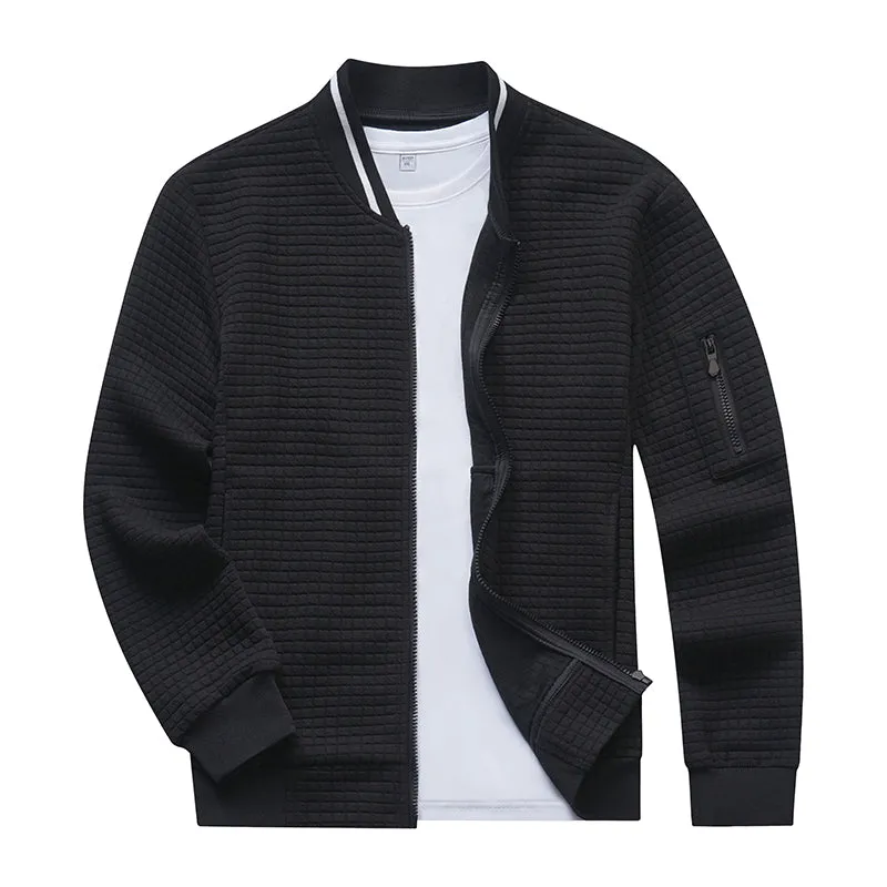 Athletic Collar Quilted Casual Jackets