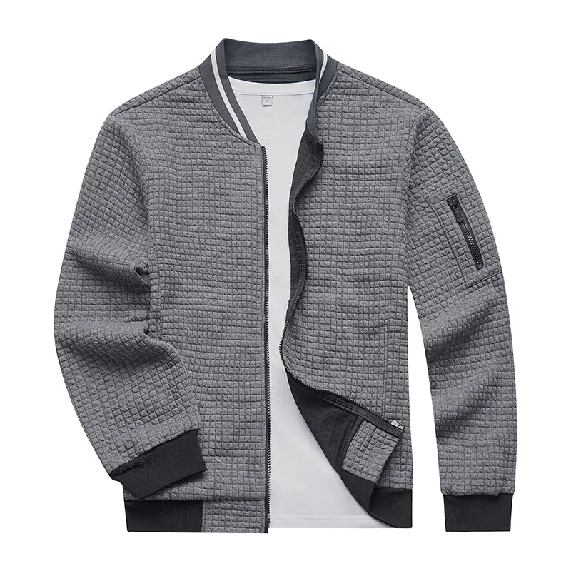 Athletic Collar Quilted Casual Jackets