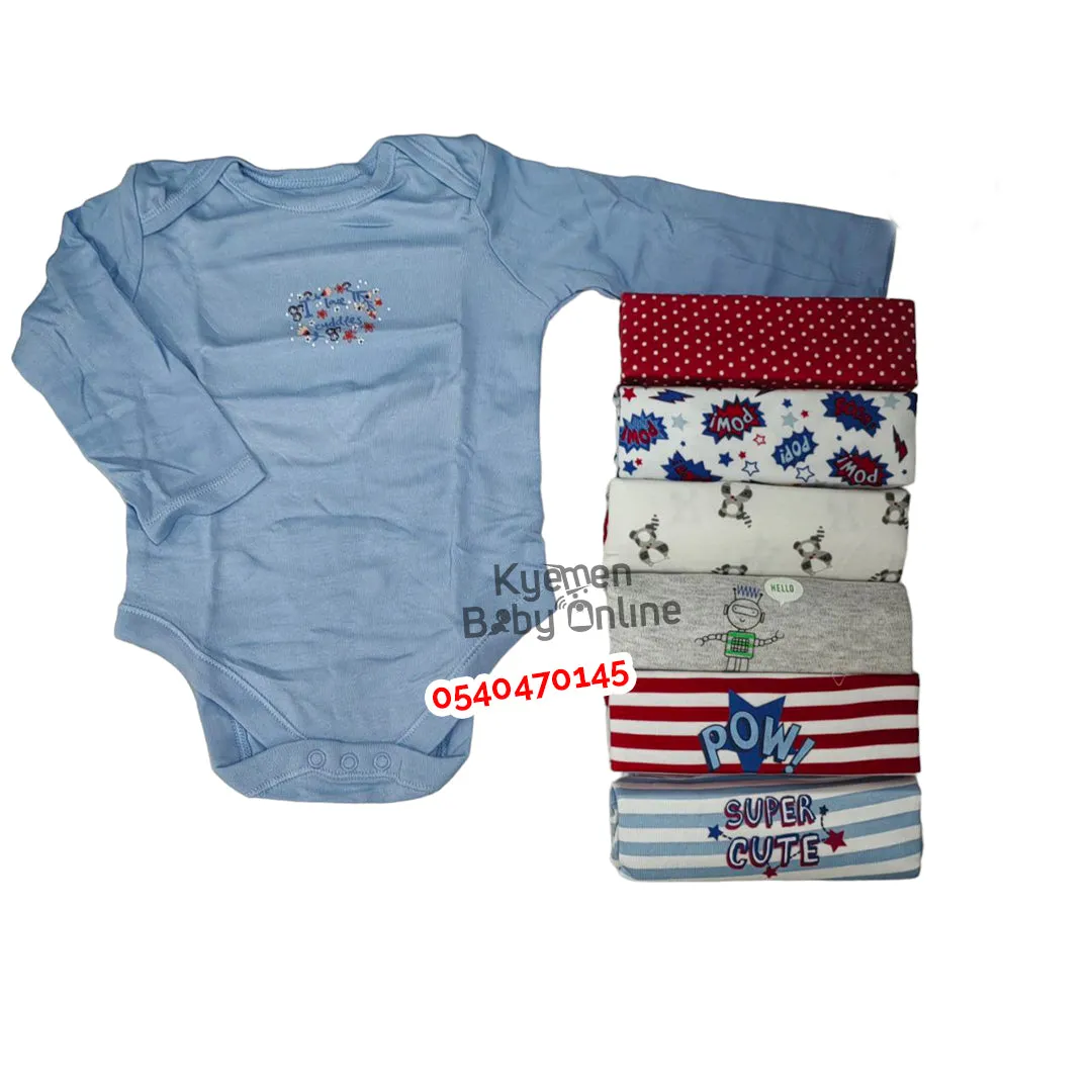 Baby Body Suit (Baby Fo) Long Sleeves 7Pcs