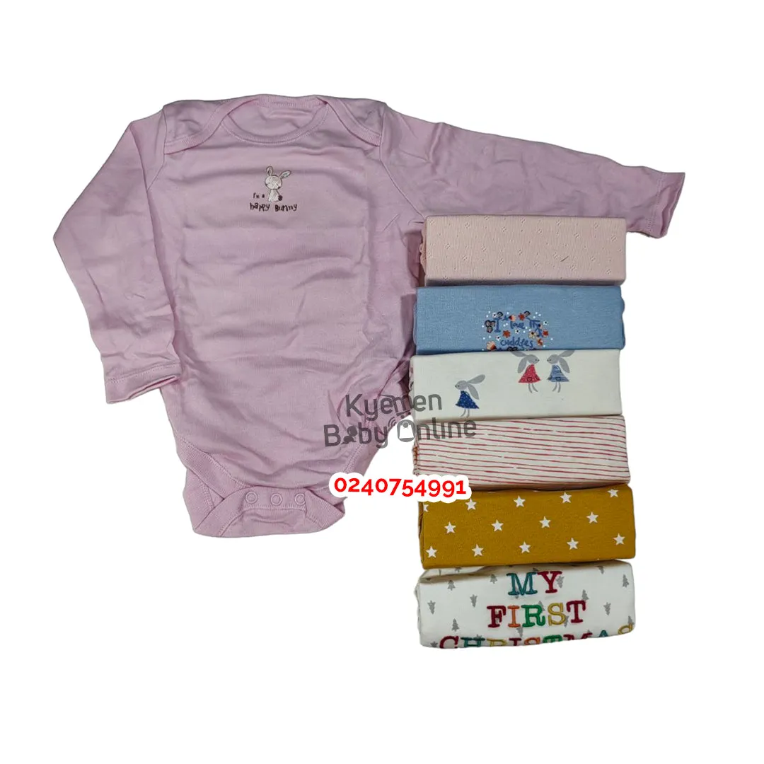 Baby Body Suit (Baby Fo) Long Sleeves 7Pcs