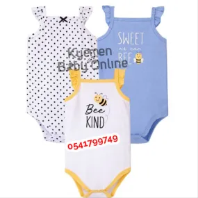 Baby Body Suit (Bee Kind) Sleeveless 3pcs