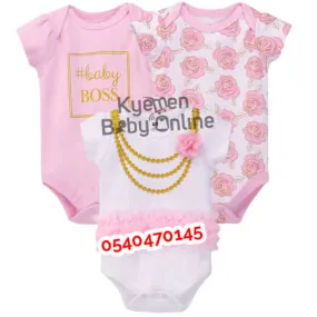 Baby Body Suit (Golden Chain) 3pcs