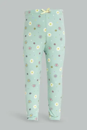 Baby Girls Mint Leggings