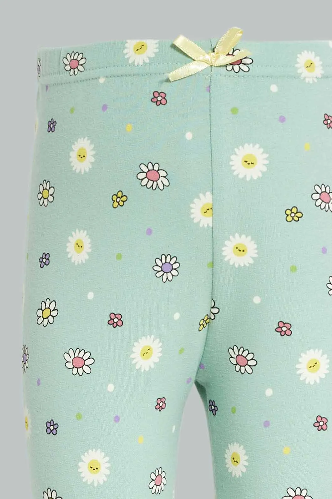 Baby Girls Mint Leggings