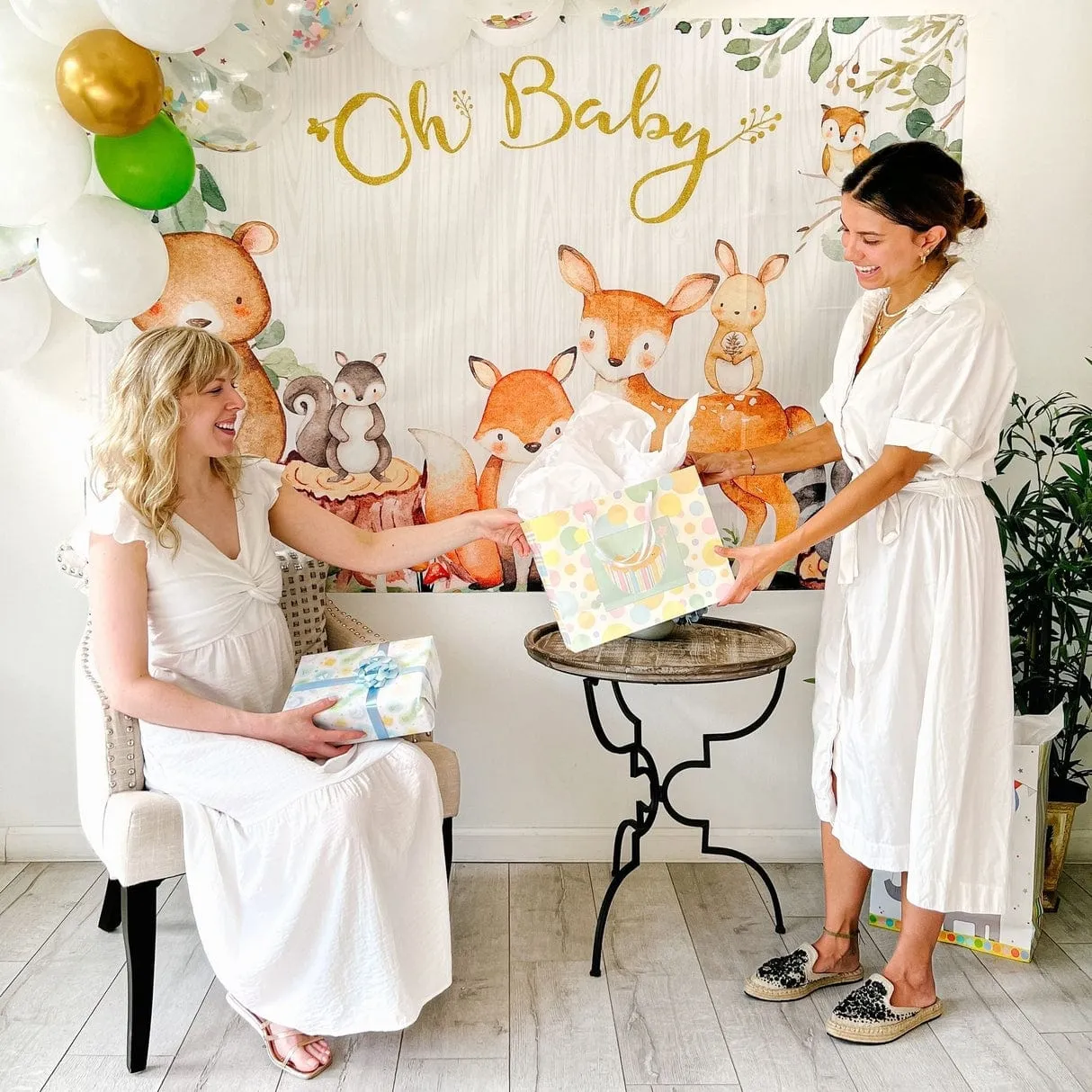 Baby Woodland Animals Baby Shower Photo Backdrop