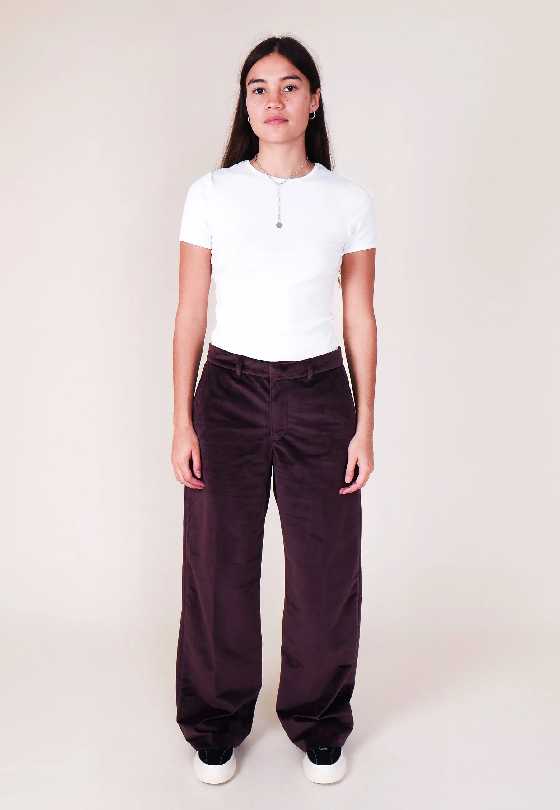 Baggy Trouser - Velvet Chocolate Plum