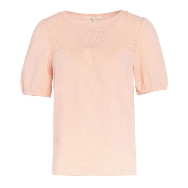 Barbour Pearl Ladies Top - Light Peach