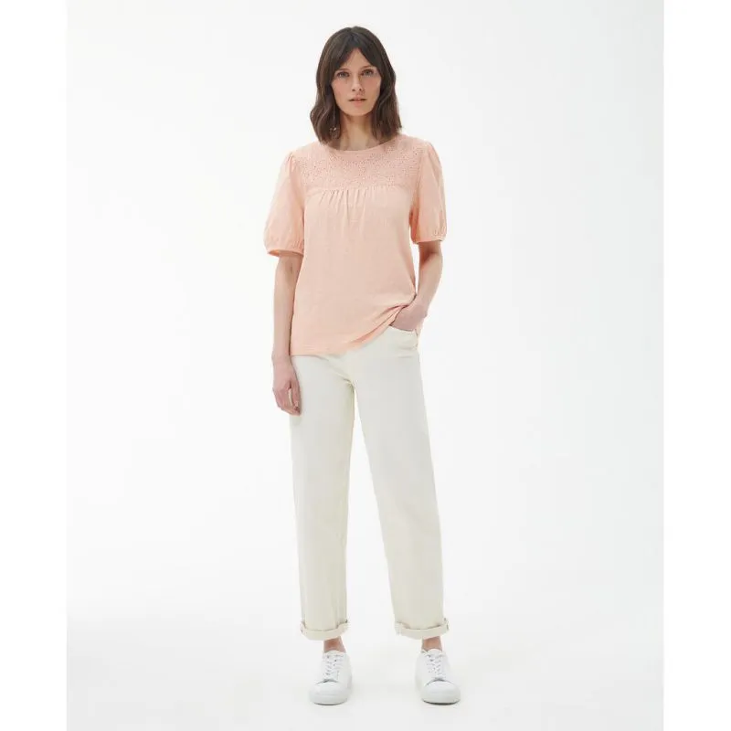 Barbour Pearl Ladies Top - Light Peach