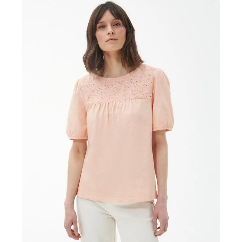 Barbour Pearl Ladies Top - Light Peach