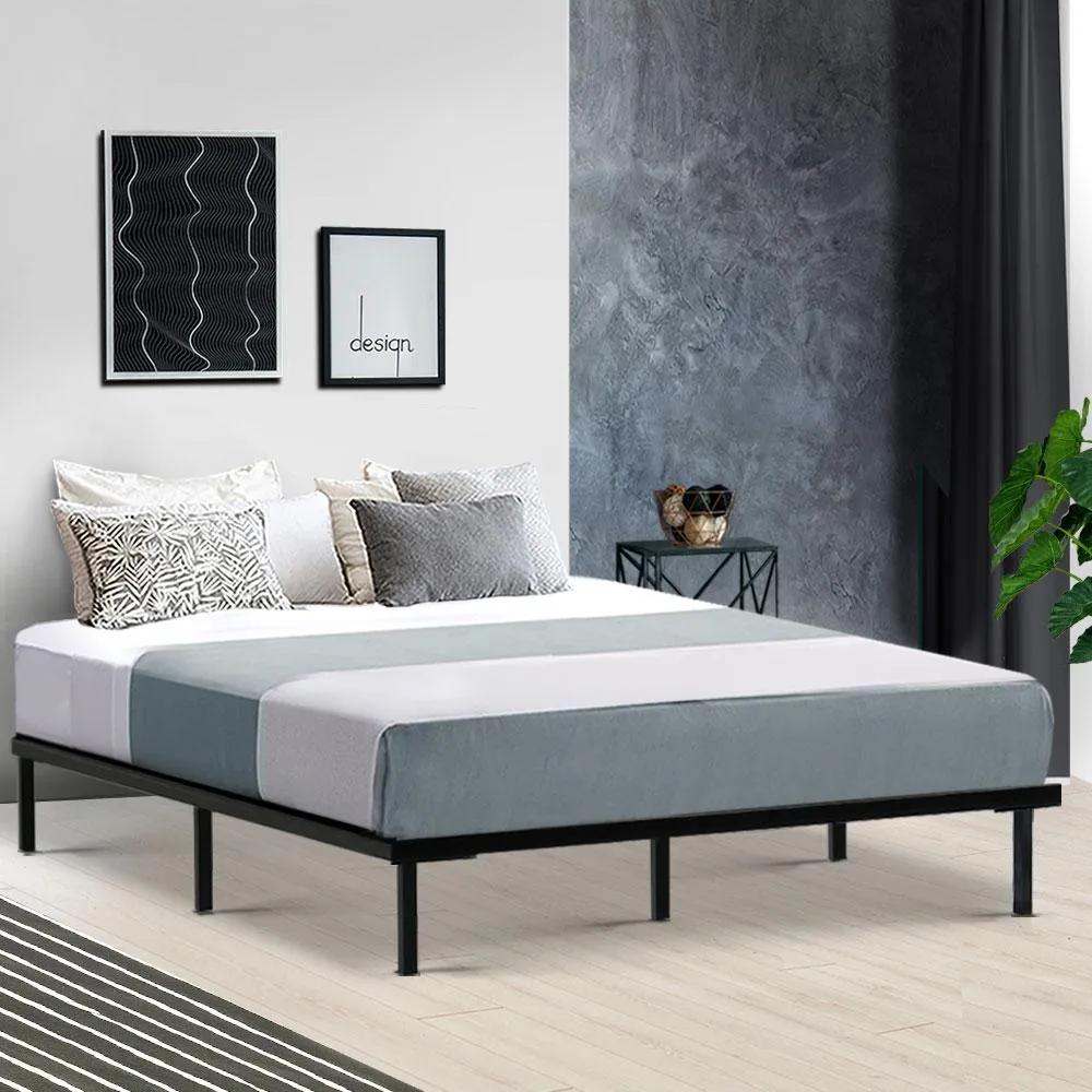 Basic Series Metal Queen Bed Frame Black