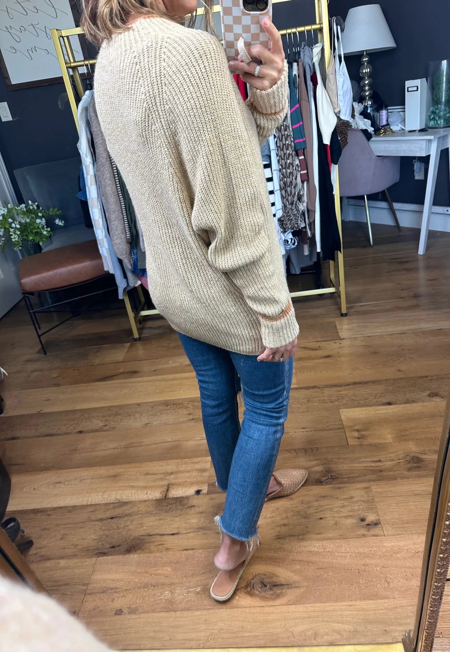 Behind The Scenes Dolman Sleeve Sweater - Blonde