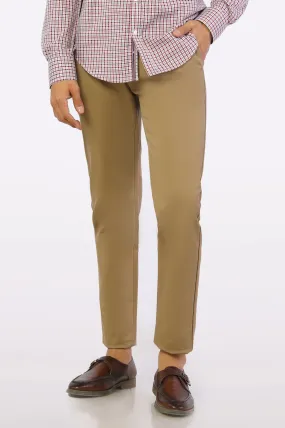 Beige Smart Fit Cotton Chino