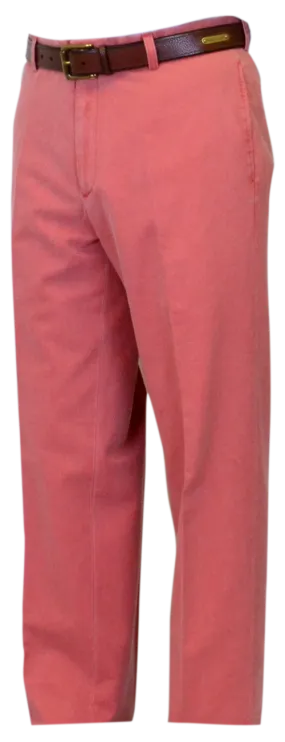 Berle Flat Front Pant<br> Charleston Brick<br>Regular Rise