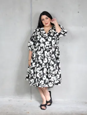 Betty Dress - Cream Blossom