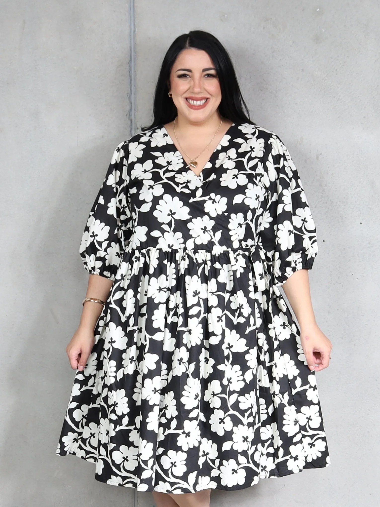 Betty Dress - Cream Blossom