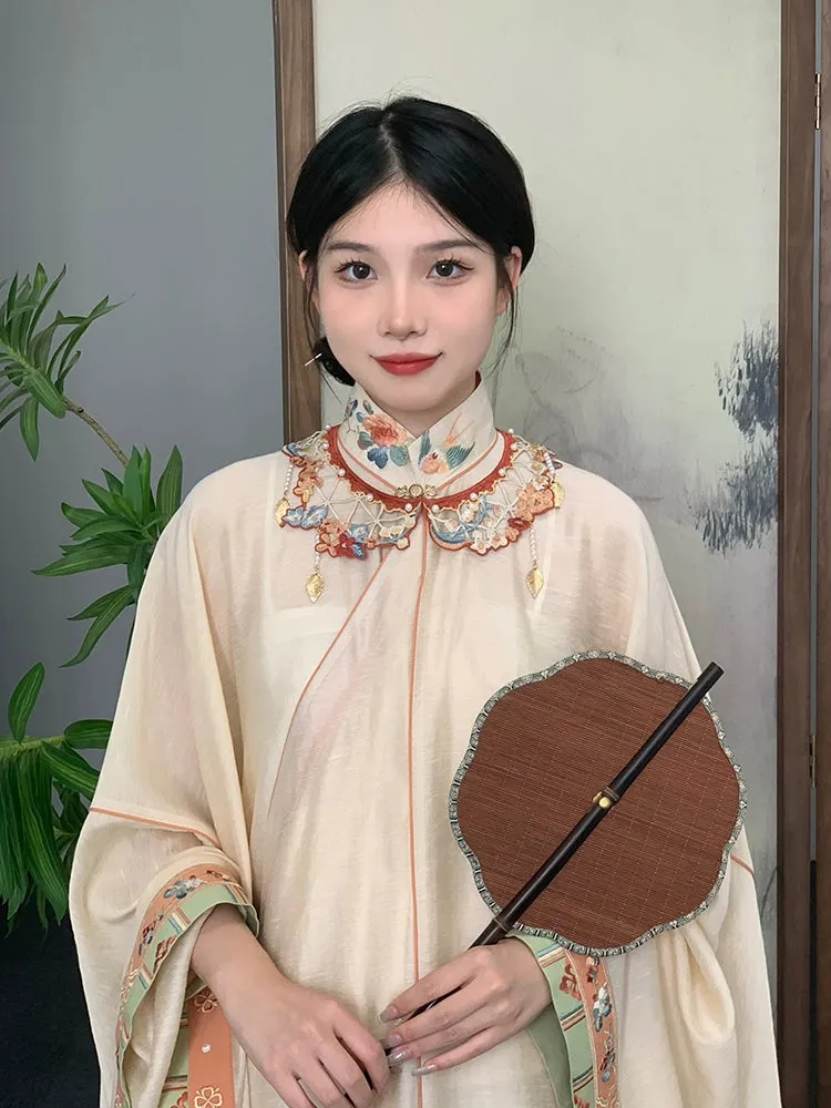 Bi Yè 毕业 Graduation Ming Dynasty Floral Cloud Collar Aoqun Set