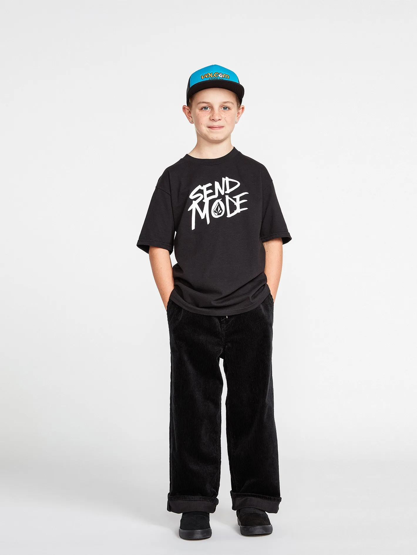 Big Boys Outerspaced Elastic Waist Pants - New Black