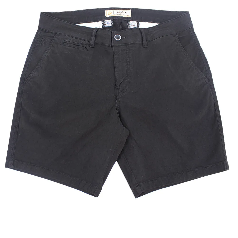 Black Slim Fit Chino Shorts