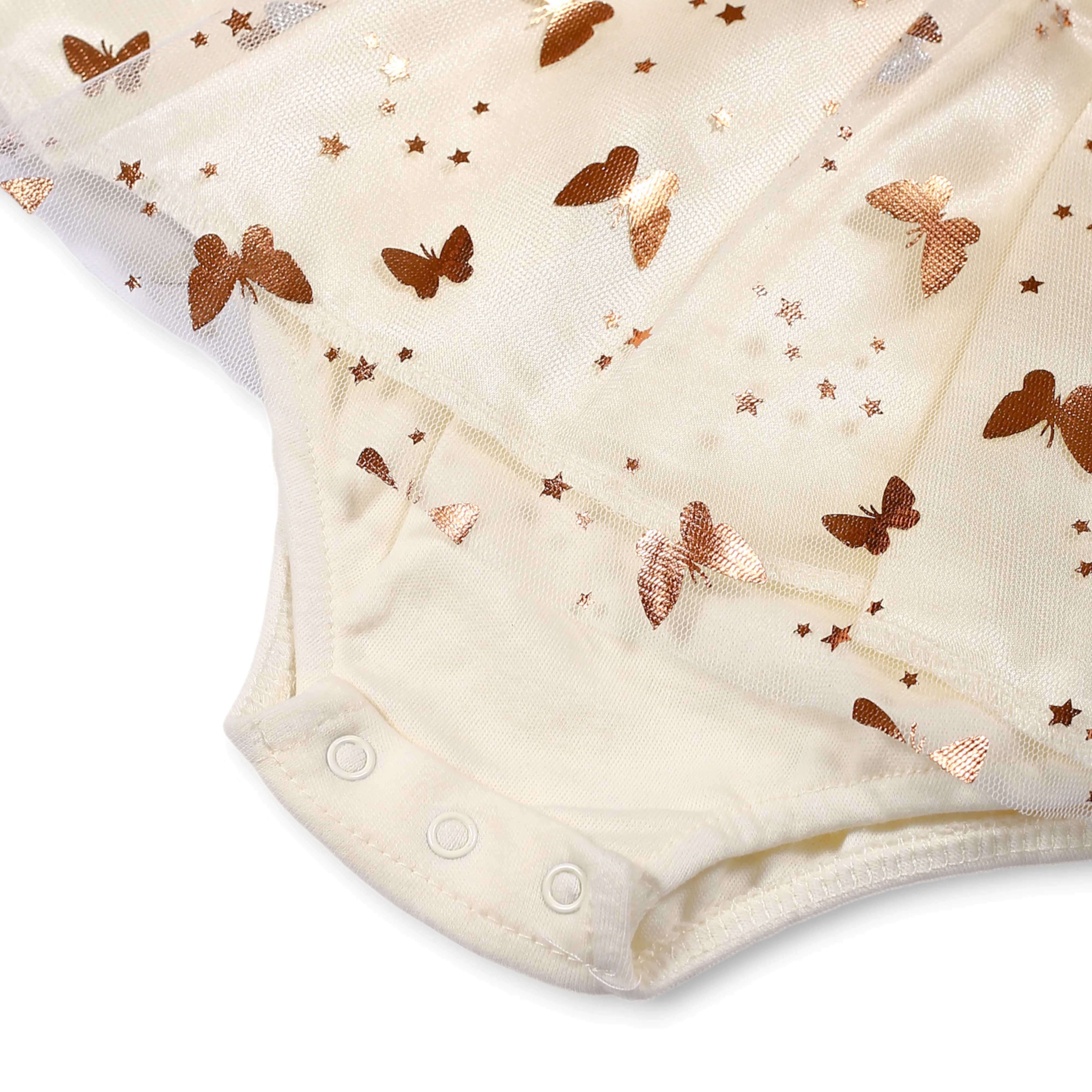 BODYSUIT FROCK PRINTED BUTTERFLIES