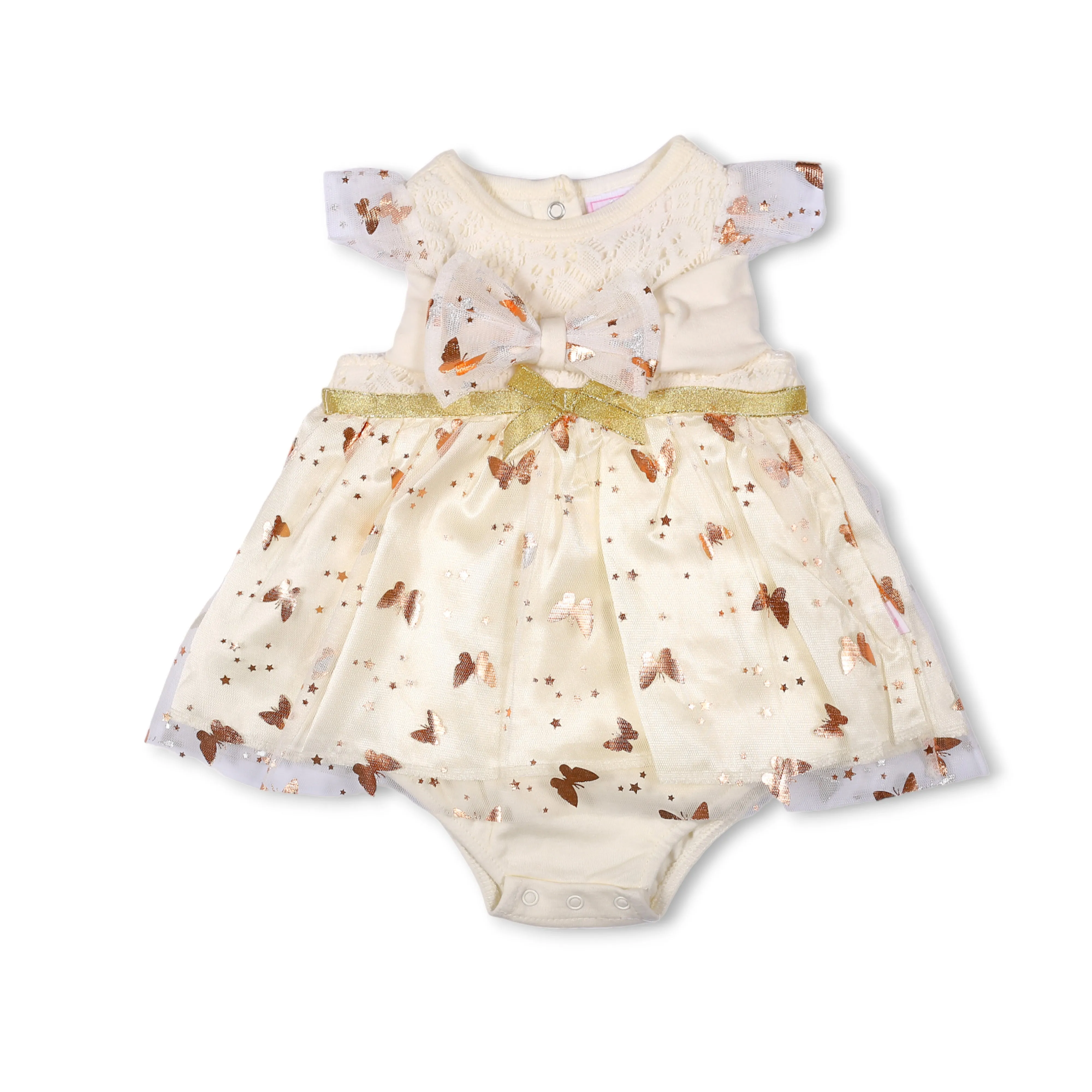 BODYSUIT FROCK PRINTED BUTTERFLIES