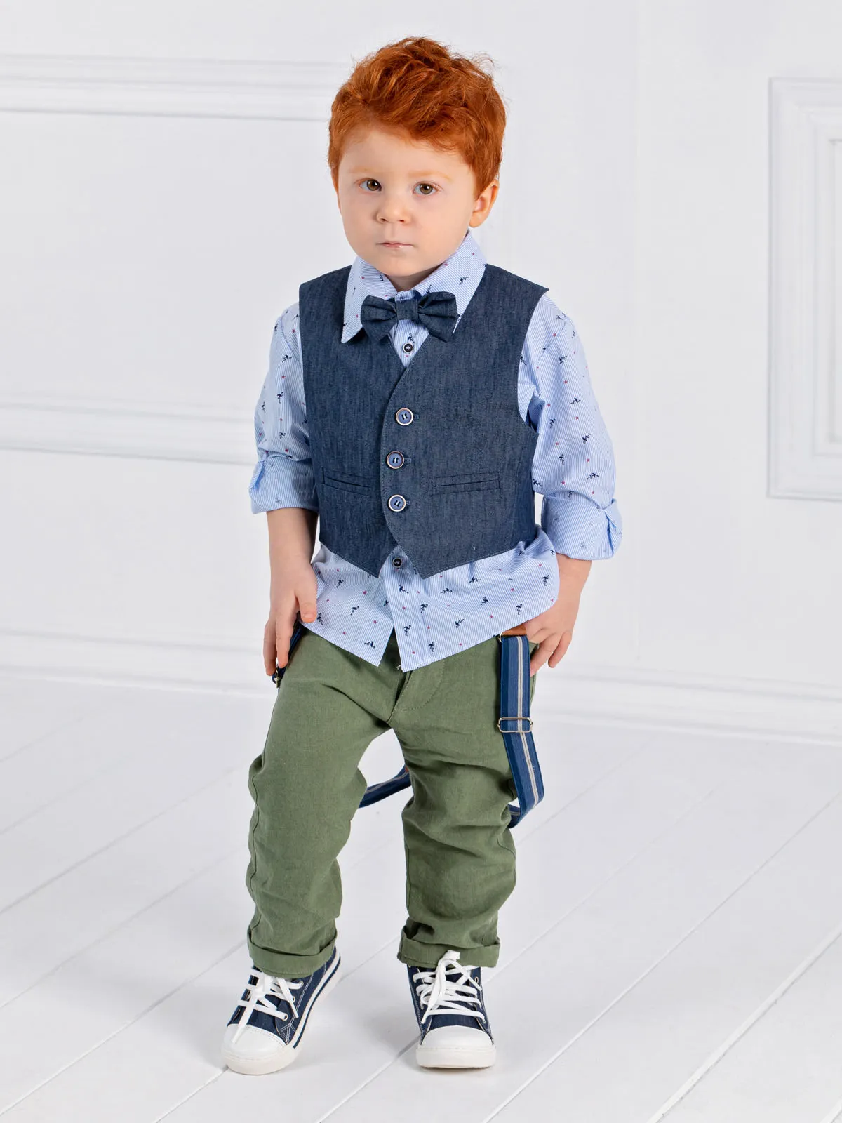 Boy's Baptism outfit set 6pcs - PALERMO