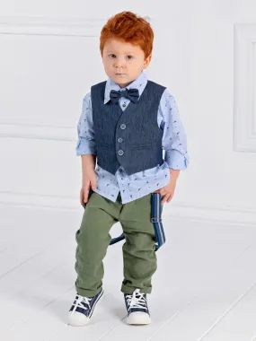 Boy's Baptism outfit set 6pcs - PALERMO