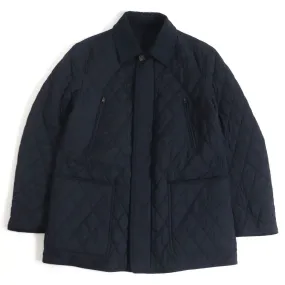 Brioni Reversible Quilted Jacket Navy S