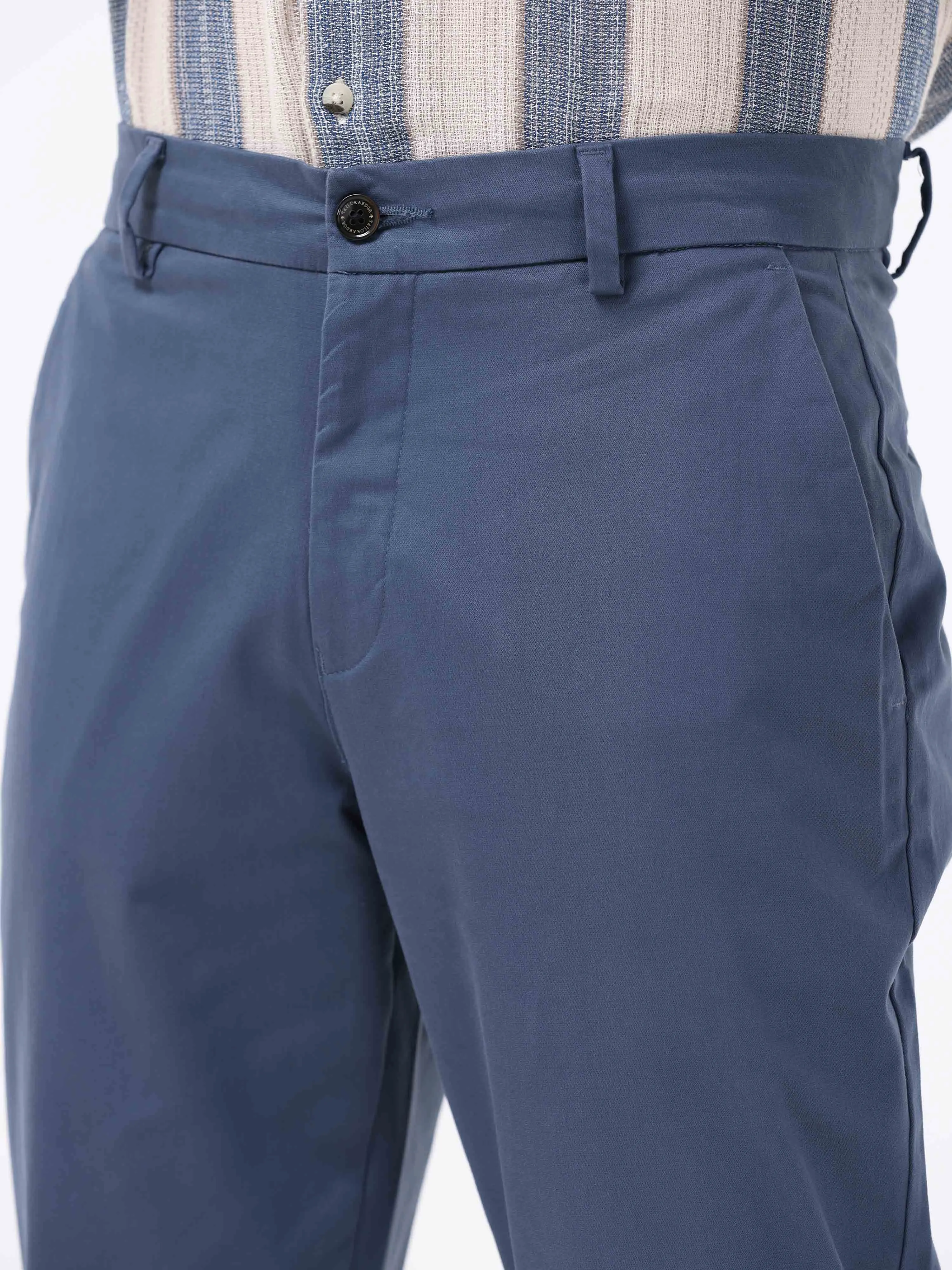 Broken Signature Aqua Blue Chino