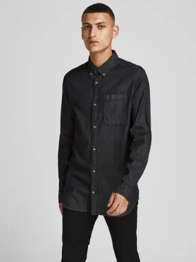 Brook Denim Skjorte - Black Denim