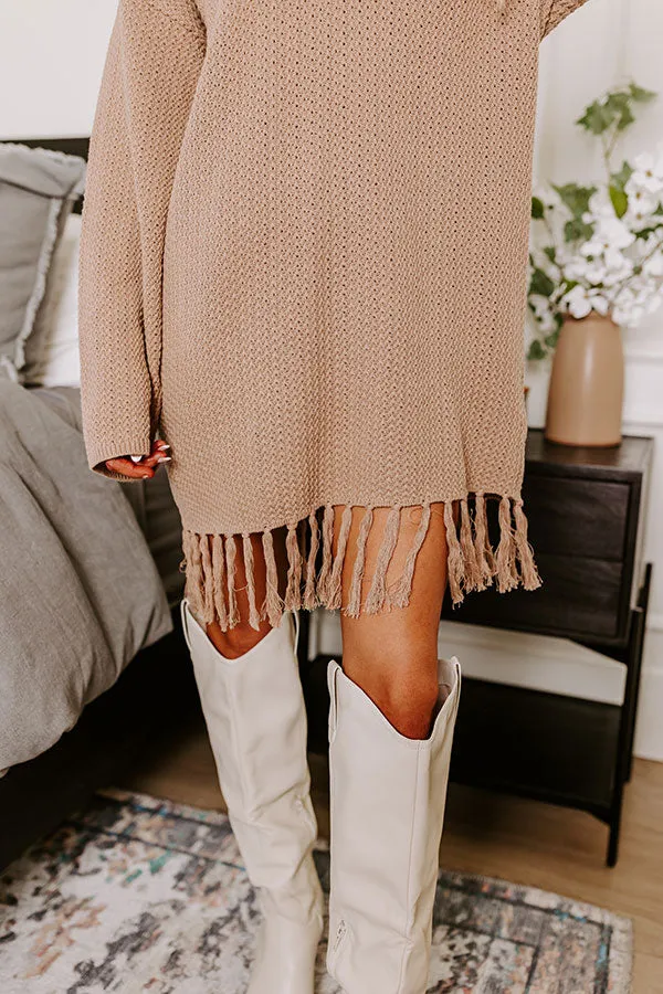 Brown Sugar Smiles Knit Sweater Dress