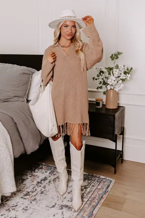 Brown Sugar Smiles Knit Sweater Dress